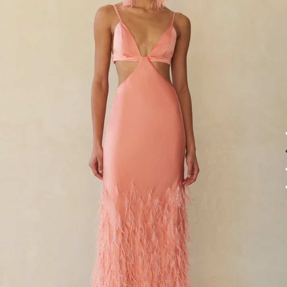 Cult Gaia Raisa Gown in Azalea